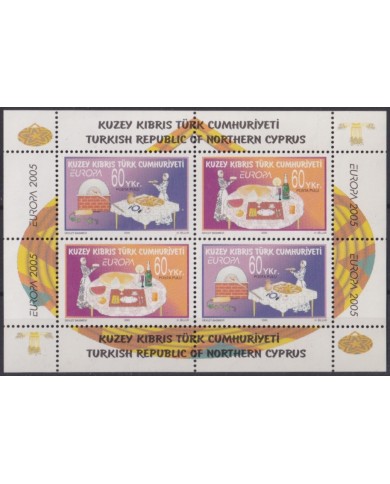 F-EX65733 TURKISH CYPRUS MNH 2005 EUROPA CEPT GASTRONOMY FOOD.