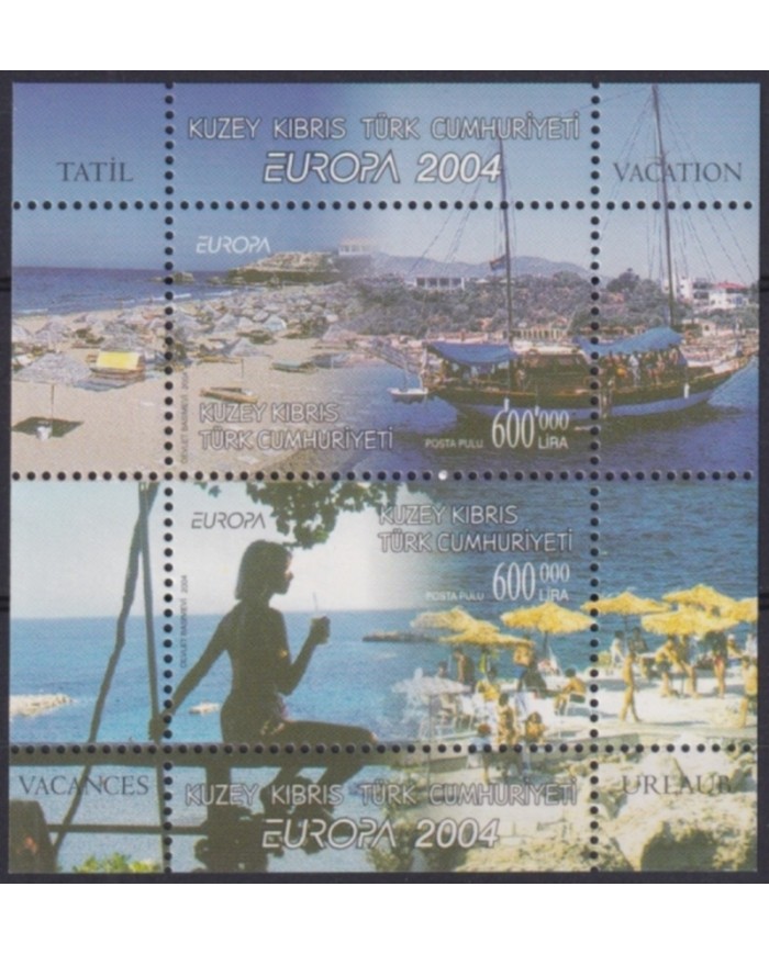F-EX65570 TURKISH CYPRUS MNH 2004 EUROPA CEPT HOLYDAYS SHIP.
