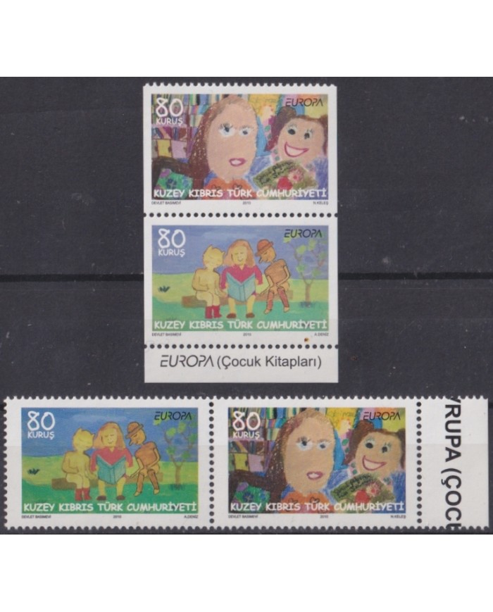 F-EX65776 TURKISH CYPRUS MNH 2010 EUROPA CHILDREN BOOKS.