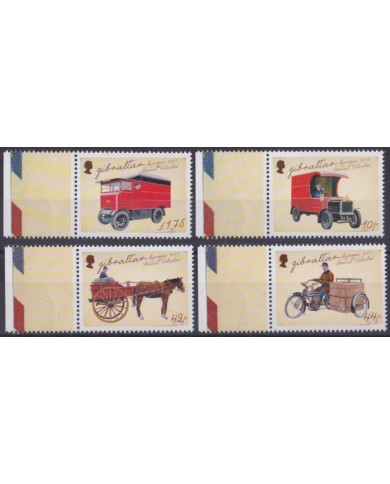 F-EX65711 GIBRALTAR MNH 2013 EUROPA CEPT POSTAL VEHICLES CAR.