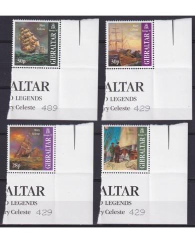 F-EX65686 GIBRALTAR MNH 1997 EUROPA CEPT TALES & LEGENDS MARY CELESTE SHIP.
