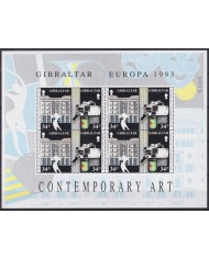 F-EX65644 CZECHOSLOVAKIA MNH 1993 EUROPA CEPT CONTEMPORARY ART.