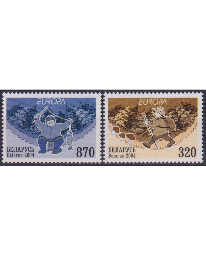 F-EX65810 BELARUS MNH 2004 EUROPA CEPT HOLYDAYS VACATION FISHING.