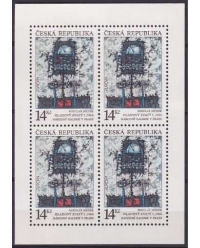 F-EX65644 CZECHOSLOVAKIA MNH 1993 EUROPA CEPT CONTEMPORARY ART.