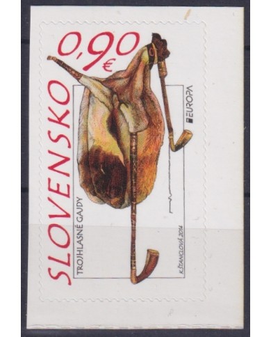 F-EX65864 SLOVAKIA MNH 2014 EUROPA CEPT MUSIC INSTRUMENT BAGPIPES.