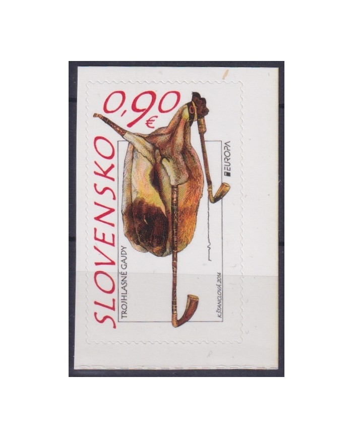 F-EX65864 SLOVAKIA MNH 2014 EUROPA CEPT MUSIC INSTRUMENT BAGPIPES.