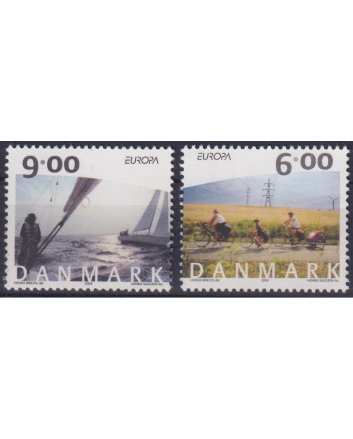 F-EX65836 DANMARK DENMARK MNH 2004 EUROPA CEPT HOLYDAYS VACATION SAILING CYCLE.