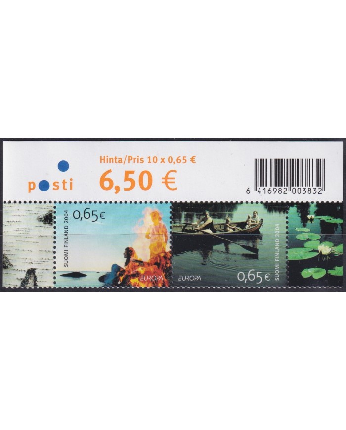 F-EX65817 FINLAND SUOMI MNH 2004 EUROPA CEPT HOLYDAYS VACATION SAILING BOAT SHIP.