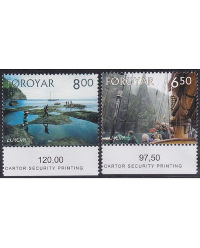 F-EX65815 FAROE FAROYAR DENMARK MNH 2004 EUROPA CEPT HOLYDAYS VACATION SAILING SHIP.