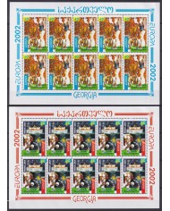 F-EX64799 ESTONIA EESTI MNH 2002 EUROPA CEPT CIRCUS ACROBAT MINI SHEET.
