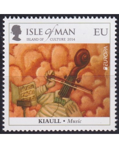 F-EX65741 MAN IS ENGLAND MNH 2014 EUROPA CEPT MUSIC INSTRUMENT.