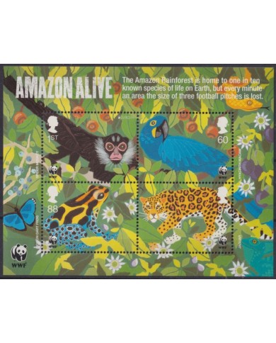 F-EX65794 ENGLAND UK MNH 2011 EUROPA CEPT FAUNA WWF AMAZON JAGUAR.