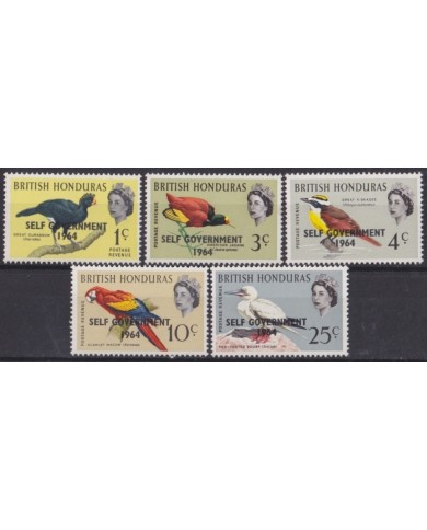 F-EX65462 BRITISH HONDURAS BELIZE MNH 1964 SELF GOVERMENT BIRD OISEAUX VÖGEL AVES.
