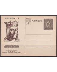 F-EX66715 GERMANY 1939 6pf POSTAL STATIONERY ILLUSTRATED HENRI I HEINRICH I.