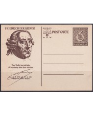 F-EX66718 GERMANY 1939 6pf POSTAL STATIONERY ILLUSTRATED FRIEDRICH DER GROSSE.