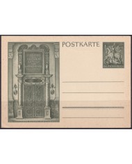 F-EX66960 GERMANY 1943 6pf POSTAL STATIONERY TEUTONIC KNIGHTS HORSEMAN.