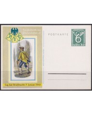 F-EX66953 GERMANY 1941 6pf POSTAL STATIONERY WWII POSTMAN.