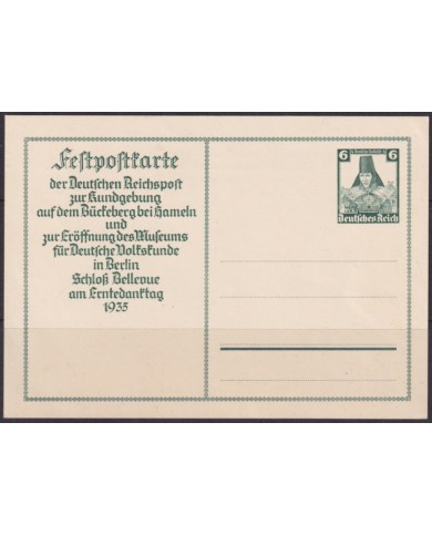 F-EX66621 GERMANY 1935 POSTAL STATIONERY WINTERHILFE FUND HARVEST FESTIVAL.