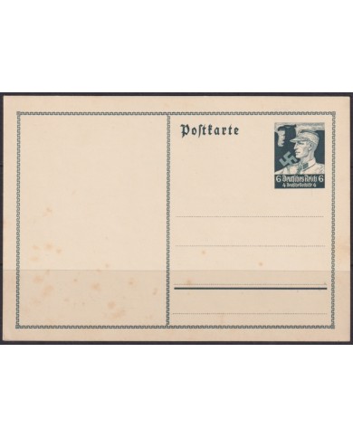 F-EX65449 GERMANY 1935 POSTAL STATIONERY WINTERHILFE FUND SOLDIER.
