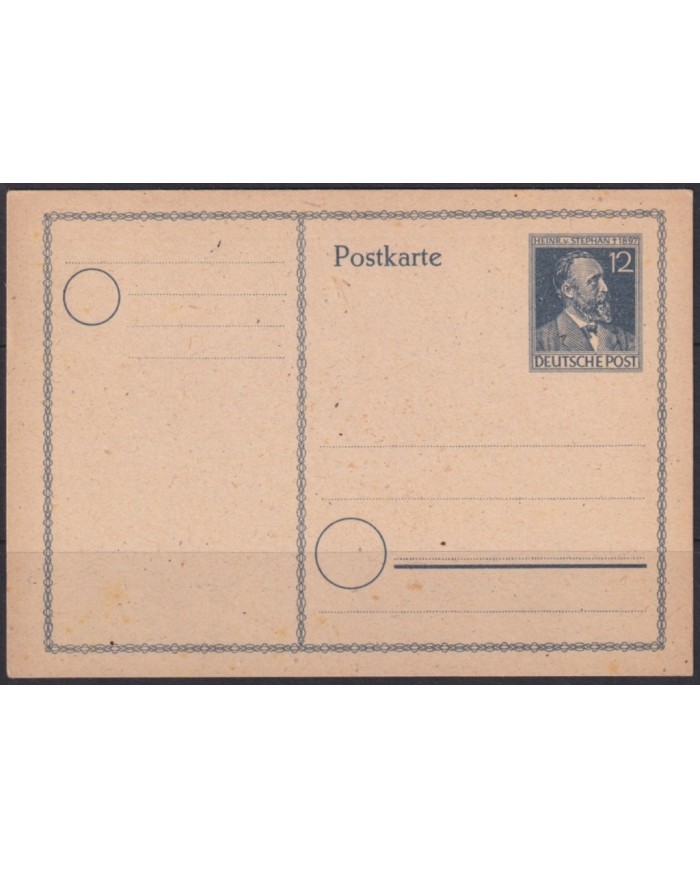 F-EX66962 GERMANY 1946 POSTAL STATIONERY HEINRICH VON STEPHAN UPU.