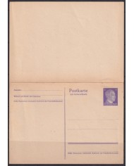 F-EX66969 GERMANY WWII 6pf POSTAL STATIONERY WITH RESPONSE.