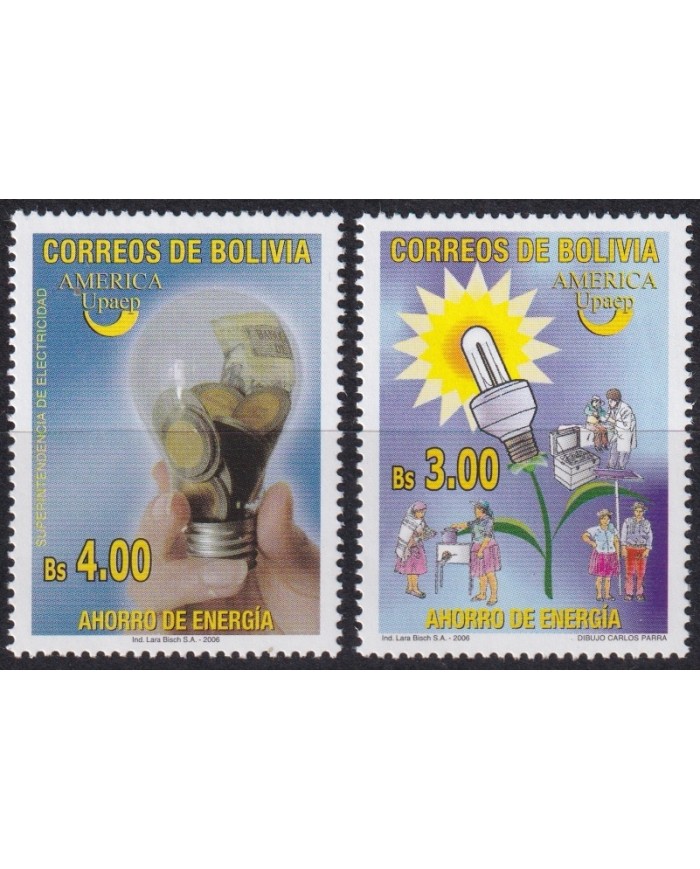 F-EX66471 BOLIVIA MNH 2006 UPAEP ENERGY SAVING ELECTRICITY.