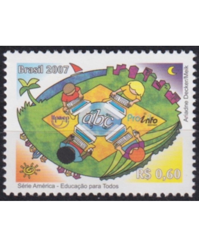 F-EX66480 BRAZIL MNH 2007 UPAEP EDUCATION FOR ALL CHILDREN DRAWING.