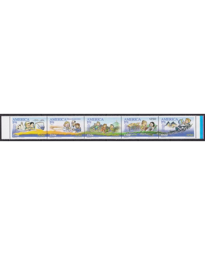 F-EX66468 CHILE MNH 2007 UPAEP EDUCATION FOR ALL CARTOON COMICS DRAWING.