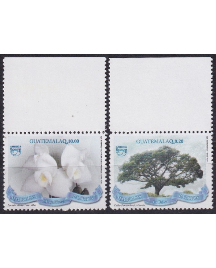 F-EX65905 GUATEMALA MNH 2010 UPAEP SIMBOLOS PATRIOTICOS FLOWER & TREE.