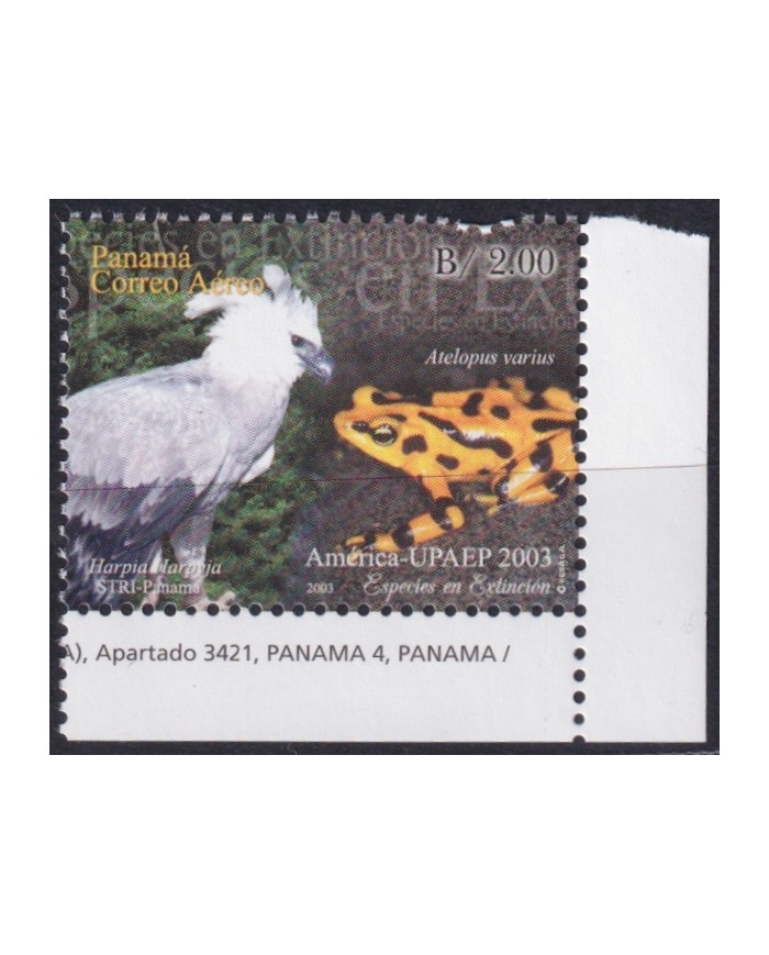 F-EX65820 PANAMA MNH 2003 UPAEP FAUNA & FLOWERS BIRD FROG.