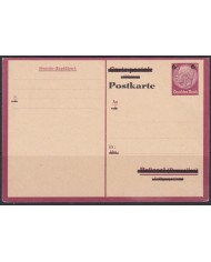 F-EX66619 GERMANY 1936 POSTAL STATIONERY HINDENBURG NEW VALUE OVERPRINT UNUSED.