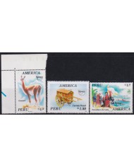 F-EX65847 PERU MNH 1992 UPAEP DISCOVERY OF AMERICA LLAMA.