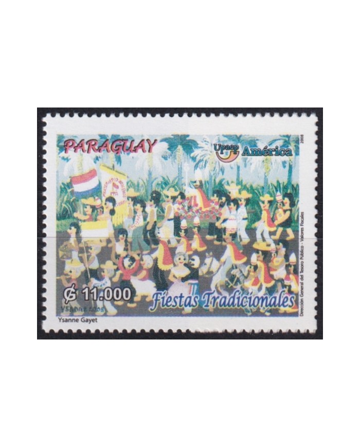 F-EX66484 PARAGUAY MNH 2008 UPAEP NATIONAL HOLIDAYS FIESTAS NACIONALES DANCE.