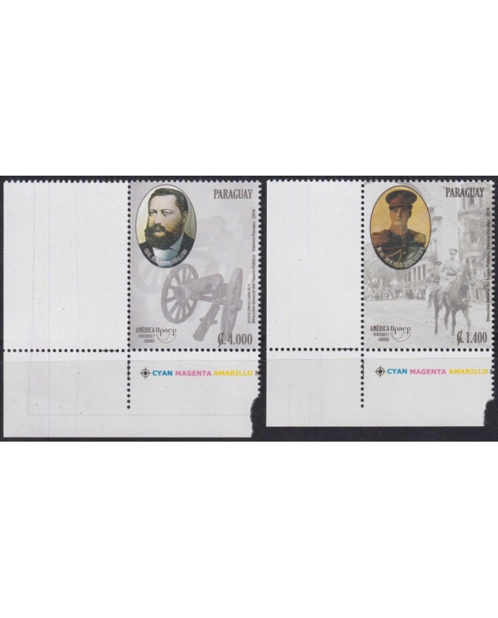 F-EX66450 PARAGUAY MNH 2014 UPAEP GREAT LEADERS.