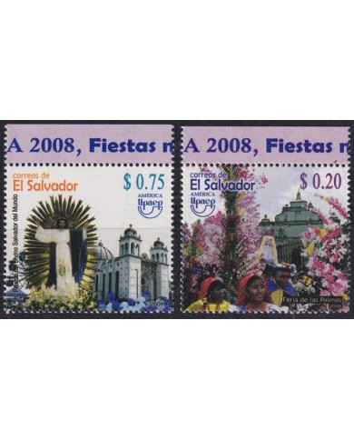 F-EX66483 EL SALVADOR MNH 2008 UPAEP NATIONAL HOLIDAYS FIESTAS NACIONALES.
