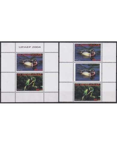 F-EX65727 SURINAME MNH 2004 UPAEP ENVIRONMENT PROTECTION FAUNA FISH DUCK.