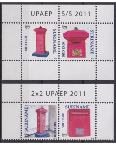 F-EX65788 SURINAME MNH 2011 UPAEP MAILBOXES BUZONES.