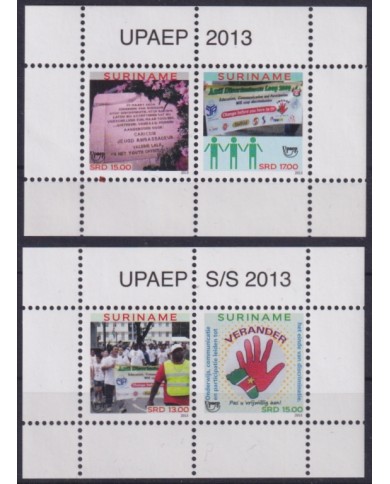 F-EX65721 SURINAME MNH 2013 UPAEP FIGHT AGAINST DISCRIMINATION.