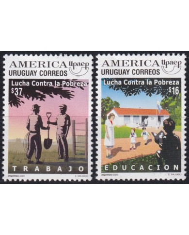 F-EX66456 URUGUAY MNH 2005 UPAEP FIGHT AGAINST POVERTY CHILDREN.