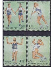 F-EX59411 FINLAND 1994 MNH SPORT ATHLETICS RELAY RACE RUNNING JAVELIN THROWING JUMPING.