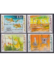 F-EX59374 LIECHTENSTEIN MNH 2000 SIDNEY OLYMPIC GAMES ATHLETISM SWIMMING.