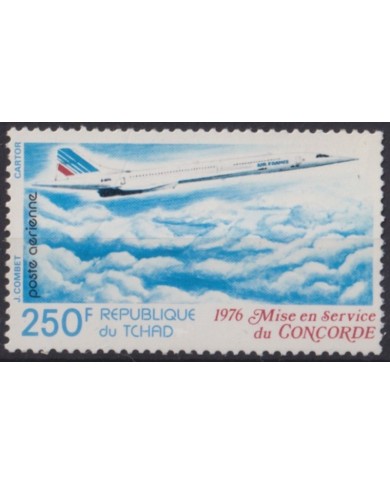 F-EX56257 CHAD TCHAD MNH 1976 CONCORDE AIRPLANE AVION.