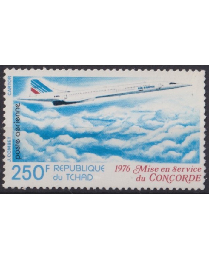 F-EX56257 CHAD TCHAD MNH 1976 CONCORDE AIRPLANE AVION.