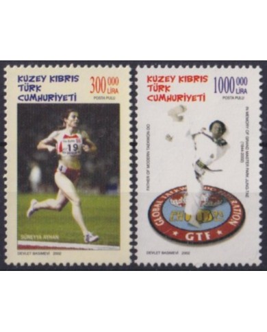 F-EX56329 TURKISH CYPRUS MNH 2002 SPORT ATHLETICS TAEKWONDO.