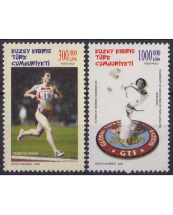 F-EX56329 TURKISH CYPRUS MNH 2002 SPORT ATHLETICS TAEKWONDO.