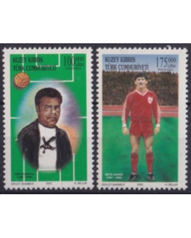 F-EX56330 TURKISH CYPRUS MNH 2002 SPORT SOCCER.