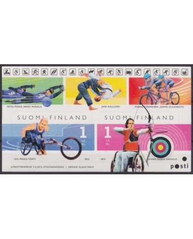 F-EX59423 FINLAND SUOMI MNH 2013 DISABLE SPORT ARCHERY CYCLE JUDO.