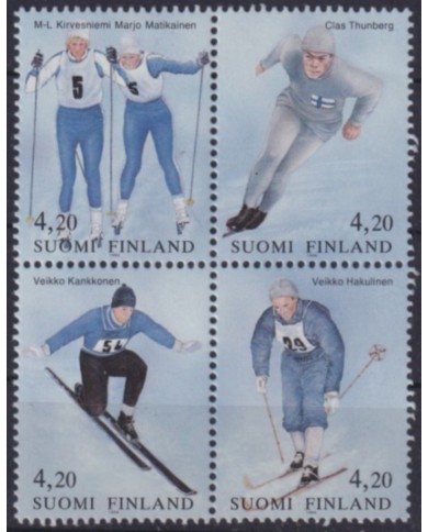 F-EX59412 FINLAND SUOMI MNH 1994 CENT IOC WINTER SPORT SKII.