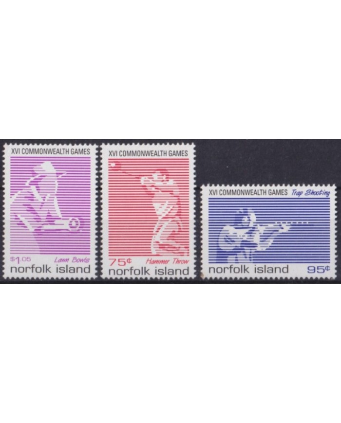 F-EX56333 NORFOLK IS MNH 1998 CONMONWEALTH GAMES SHUTTING ATHLETISM.