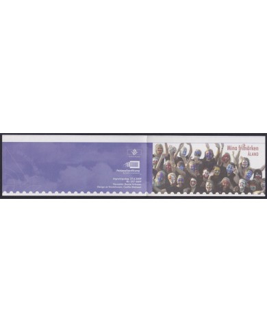 F-EX56343 ALAND MNH 2009 BOOKLED ISLAND GAMES TRACK ADHESIVE.